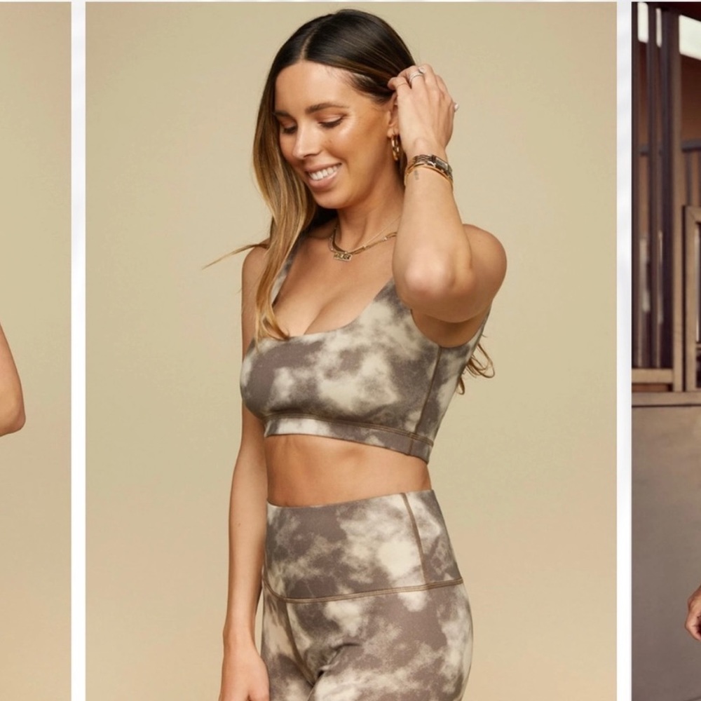 NWT Tan + Lines by Sivan Ayla Clouds Sports Bra